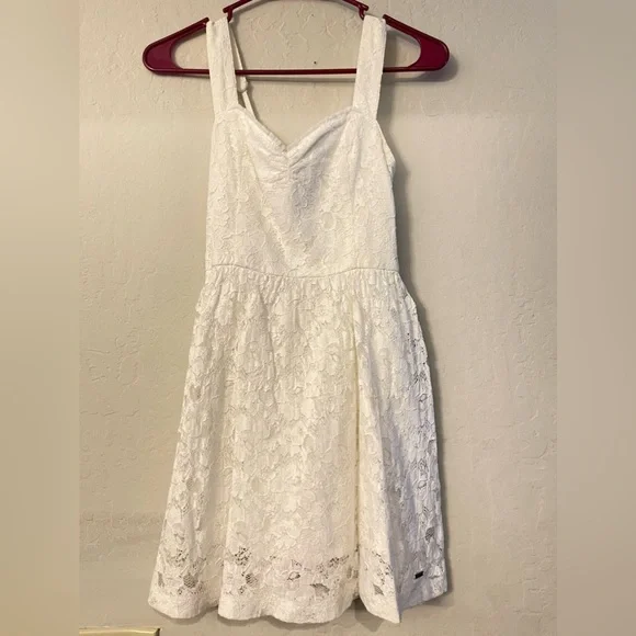 Dresses | White Hollister Dress | Poshmark